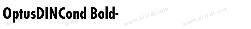 OptusDINCond Bold字体转换